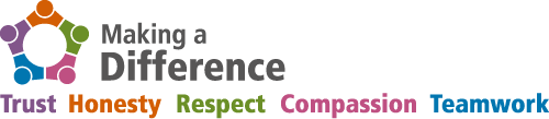 Organisation's logo linking to the home page